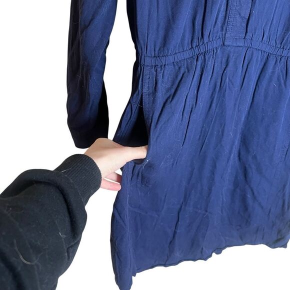 Gap navy long sleeve dress. Size small - Picture 8 of 8